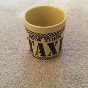 Albert Elovitz Yellow New York Taxi Cab Coffee Mug Cup